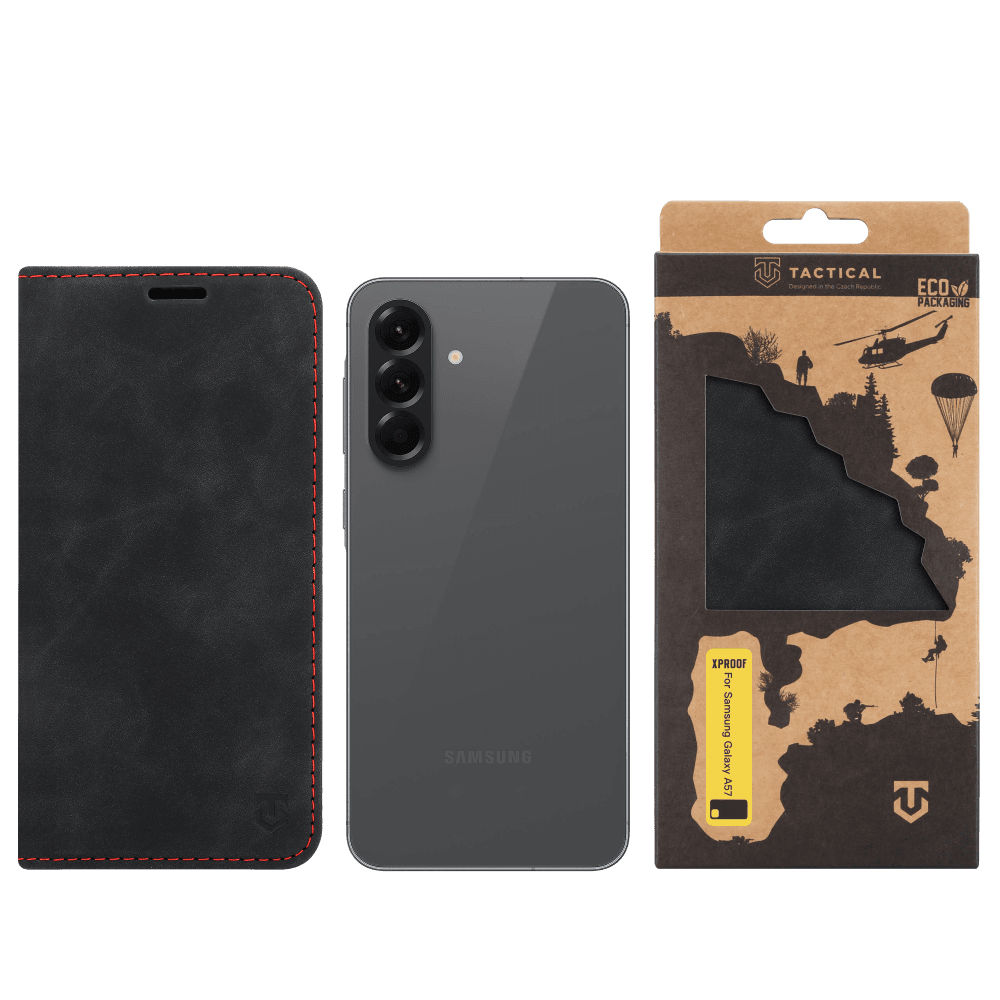 Knížkové pouzdro Tactical Xproof pro Samsung Galaxy A57 Black Hawk - náhled 4