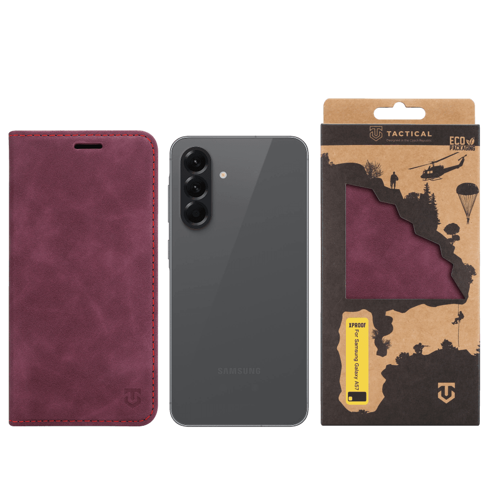 Knížkové pouzdro Tactical Xproof pro Samsung Galaxy A57 Red Beret - náhled 4