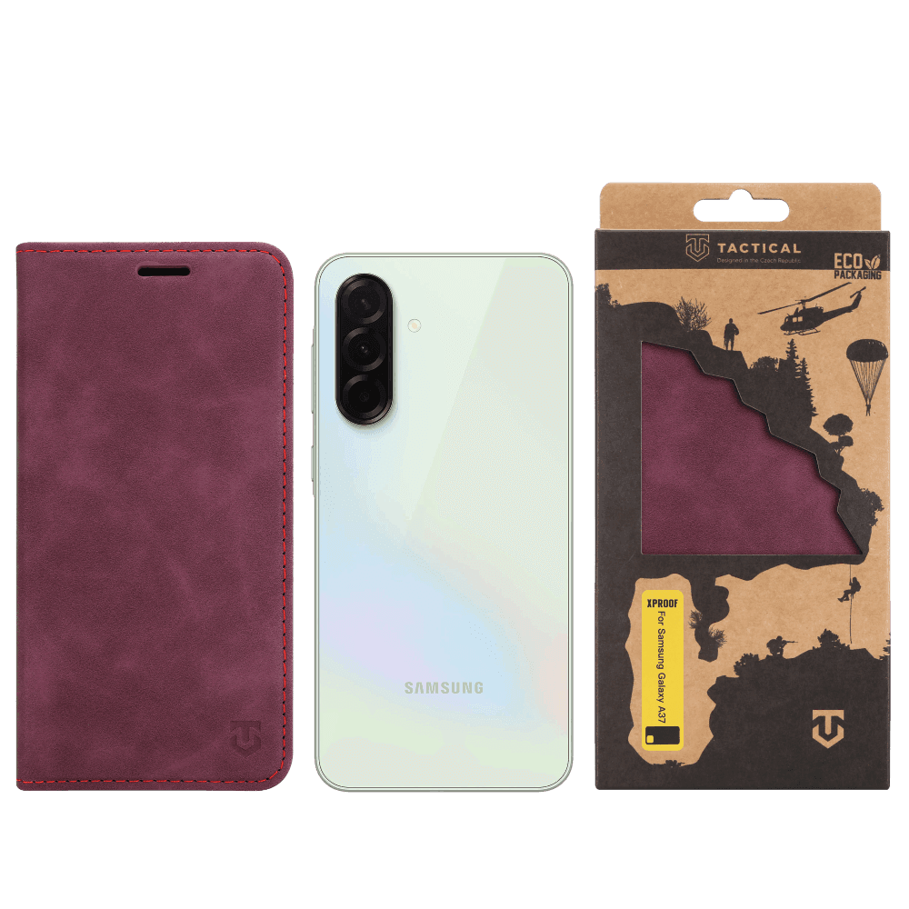 Knížkové pouzdro Tactical Xproof pro Samsung Galaxy A37 Red Beret - náhled 4