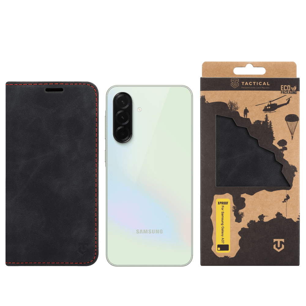 Knížkové pouzdro Tactical Xproof pro Samsung Galaxy A37 Black Hawk - náhled 4