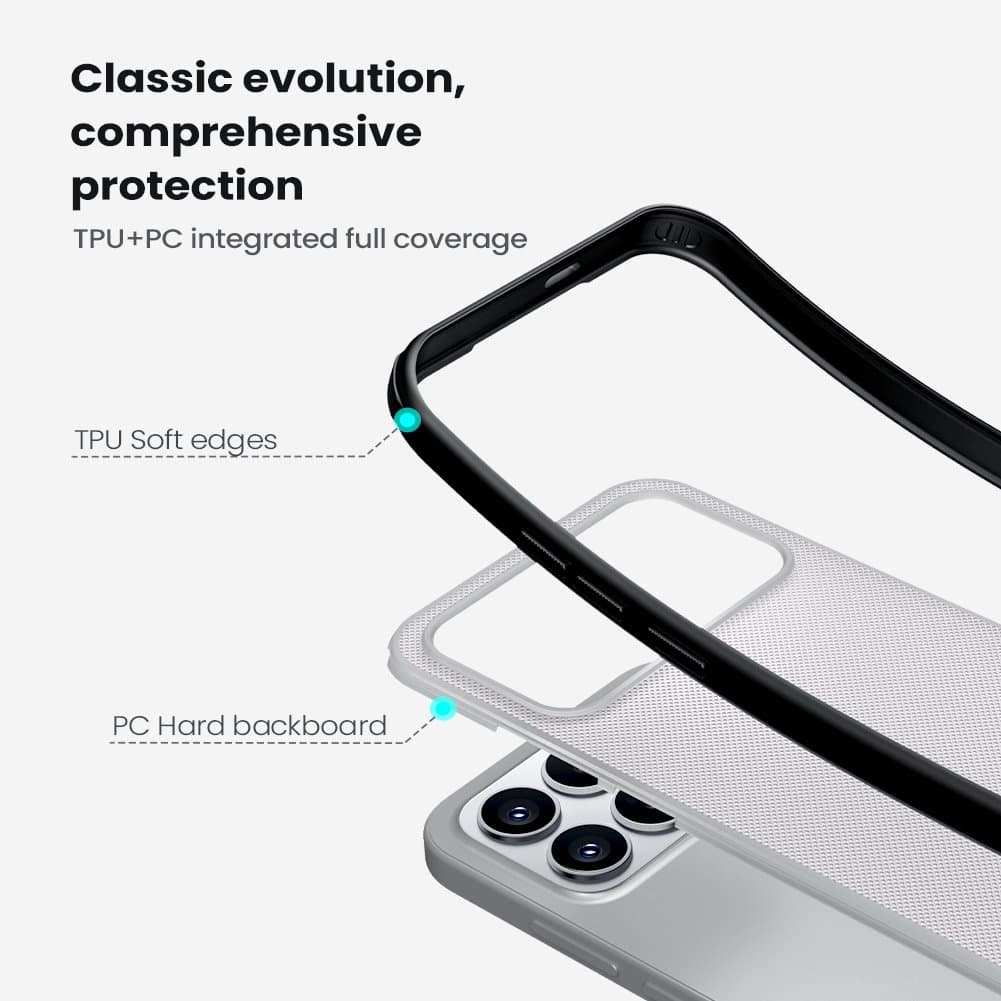 Zadní kryt Nillkin Super Frosted PRO pro Poco F8 Pro Transparent Black - náhled 4