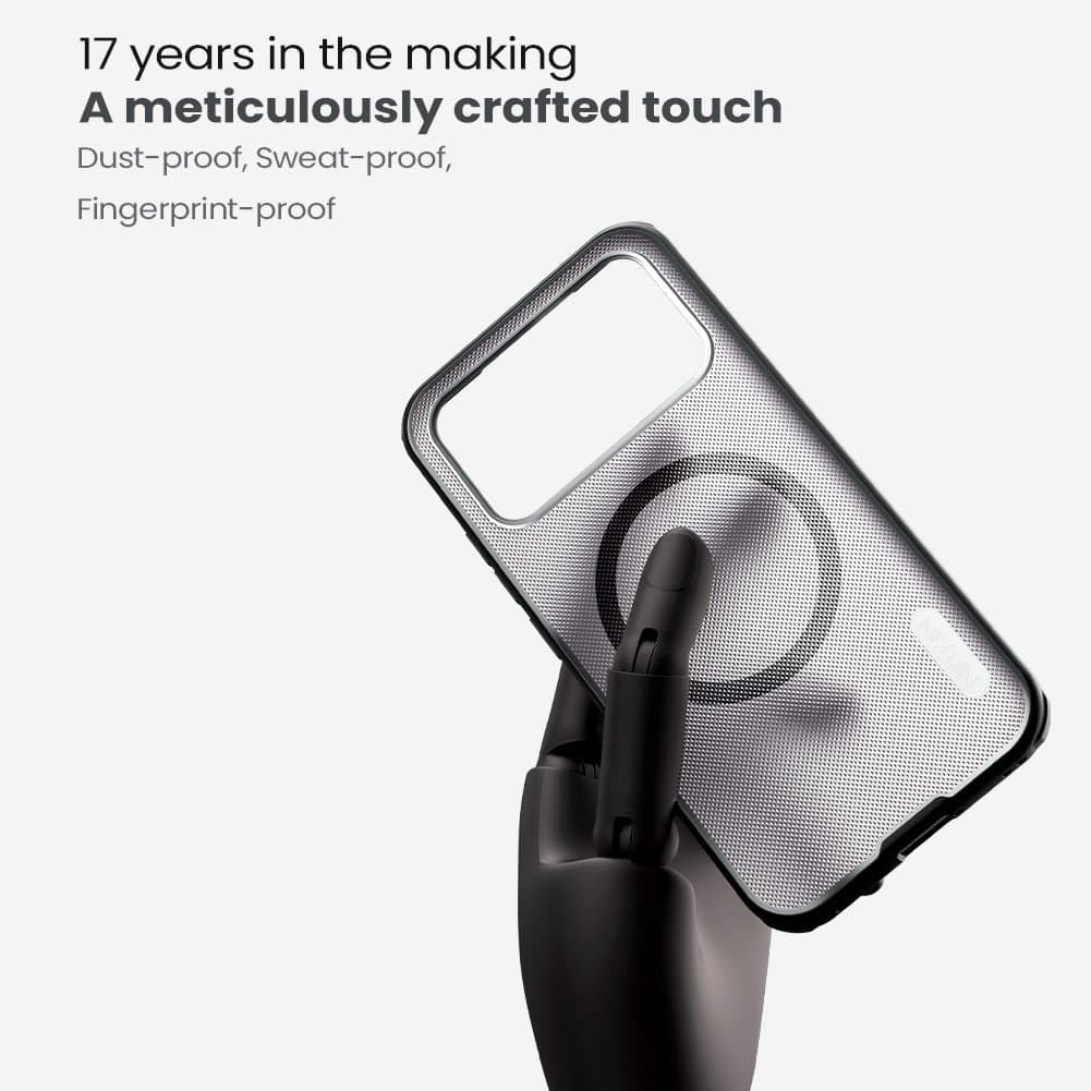 Zadní kryt Nillkin Super Frosted PRO Magnetic pro Poco F8 Pro Transparent Black - náhled 4