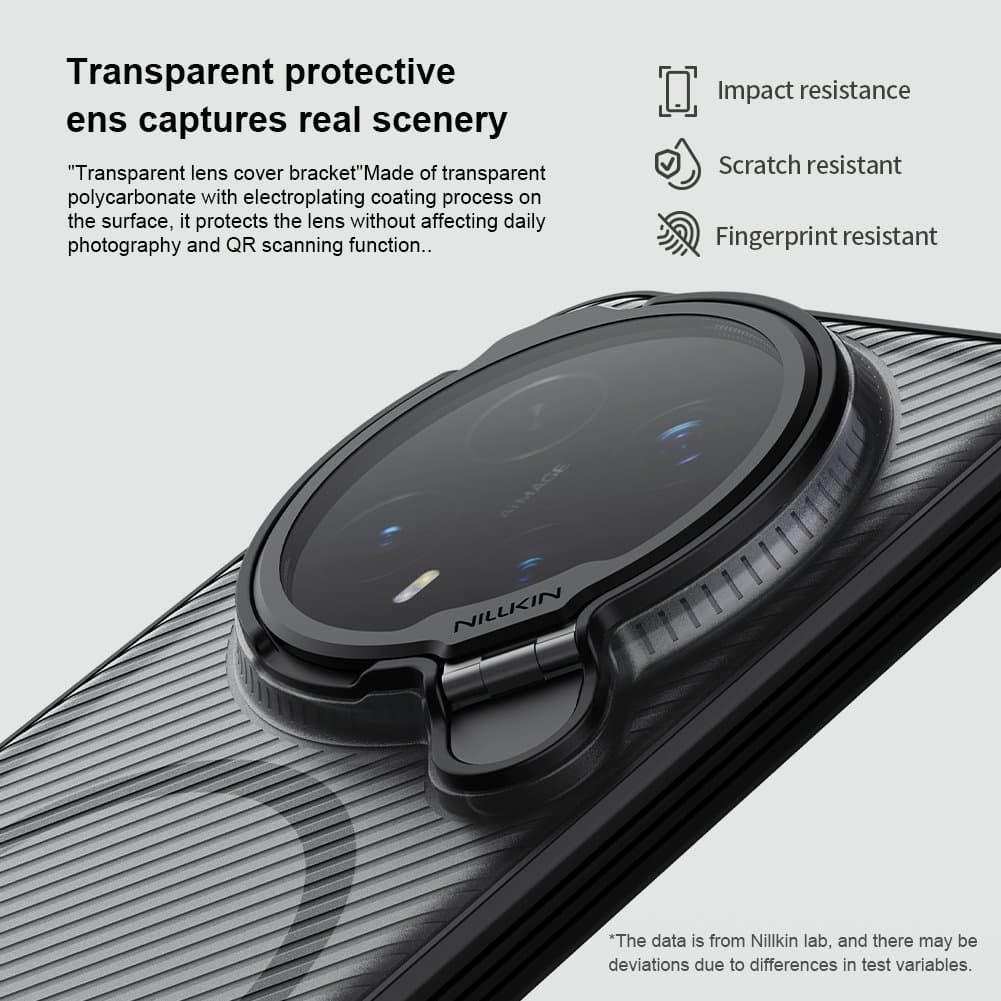 Kryt Nillkin CamShield Prop Magnetic pro Honor Magic 8 Pro Transparent Black - náhled 4
