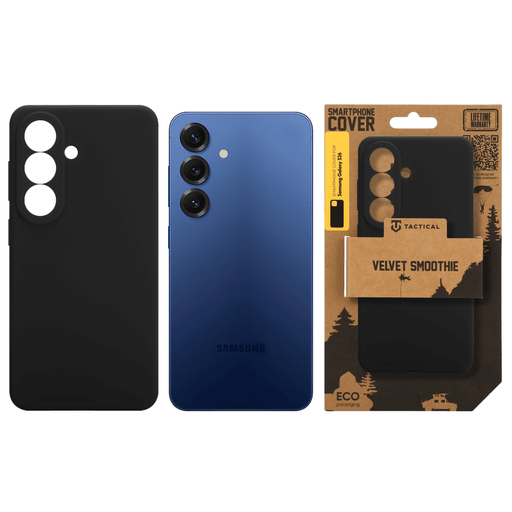 Kryt Tactical Velvet Smoothie pro Samsung Galaxy S26 Asphalt - náhled 4