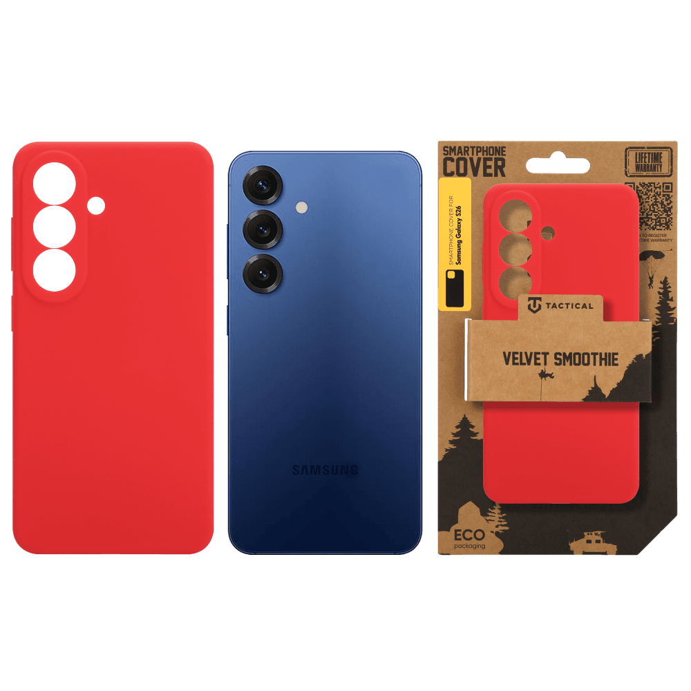 Kryt Tactical Velvet Smoothie pro Samsung Galaxy S26 Chilli - náhled 4