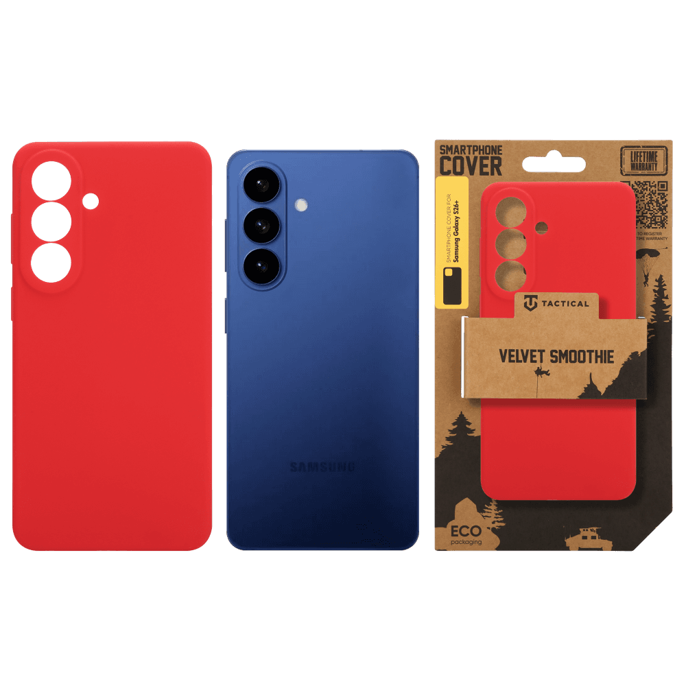 Kryt Tactical Velvet Smoothie pro Samsung Galaxy S26+ Chilli - náhled 4