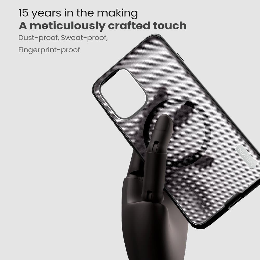 Zadní kryt Nillkin Super Frosted PRO Magnetic pro OnePlus 15R Transparent Black - náhled 4