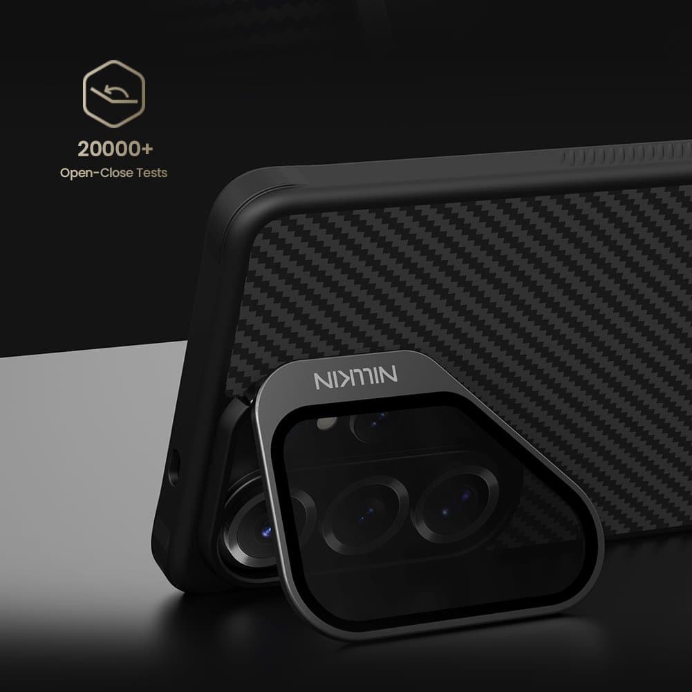 Zadní kryt Nillkin CarboProp Aramid Magnetic pro Samsung Galaxy S26 Ultra Black/Transparent - náhled 4