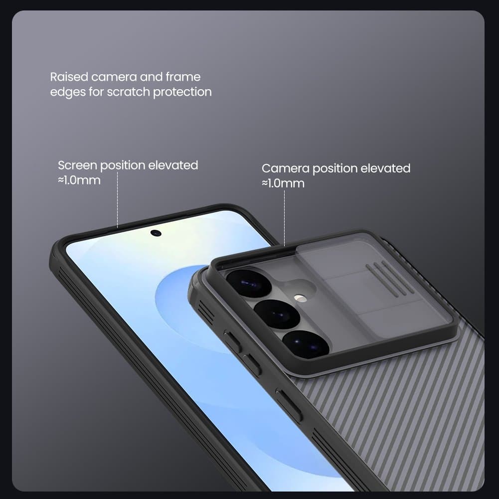 Zadní kryt Nillkin CamShield PRO pro Samsung Galaxy S26+ Transparent Black - náhled 4