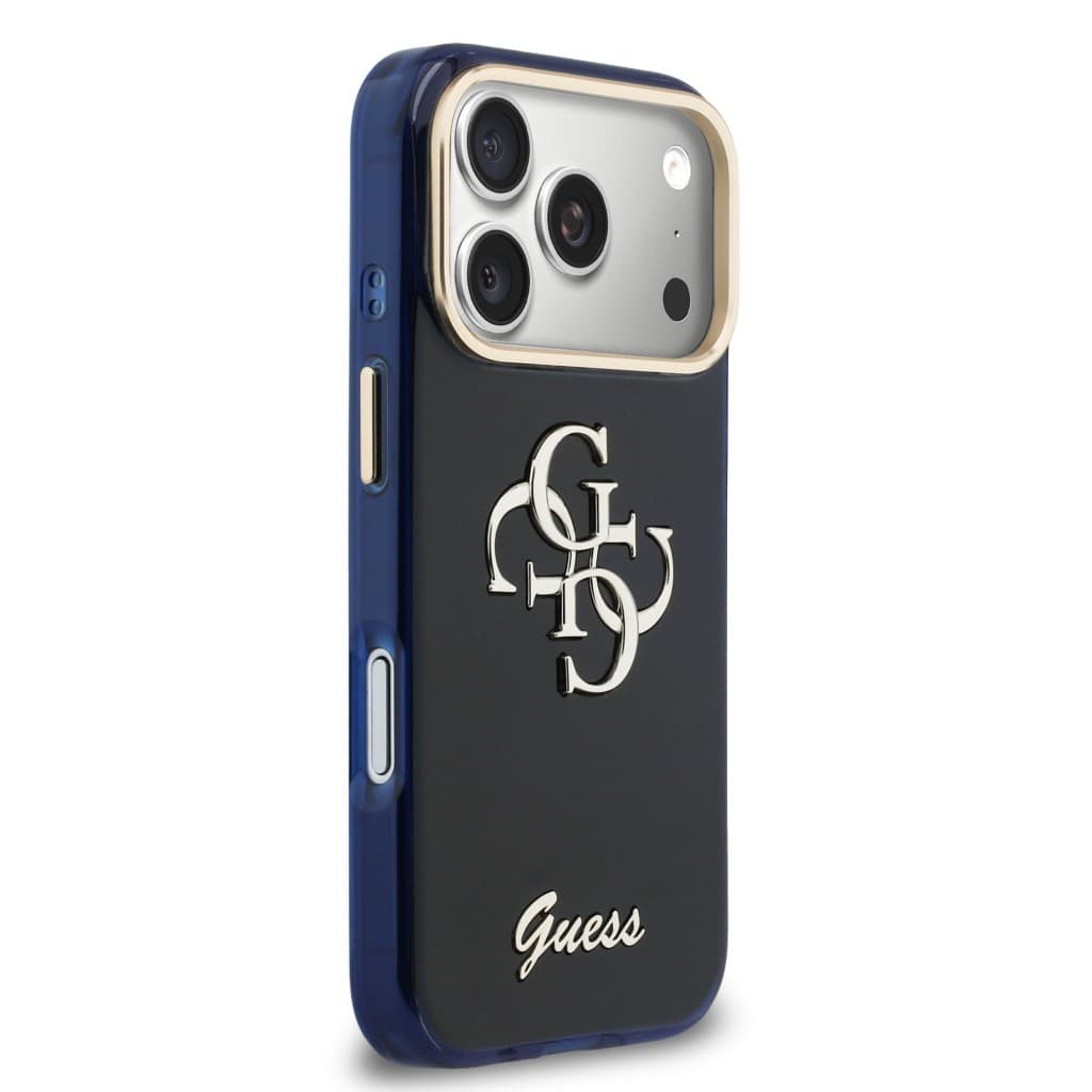 Zadní kryt Guess IML 4G Script Metal Logo pro iPhone 17 Pro Max Blue - náhled 4