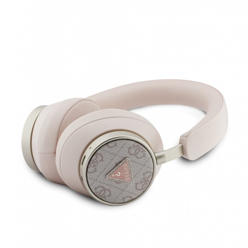 Bezdrátová Sluchátka Guess PU 4G Triangle Logo ENC Pink - náhled 4