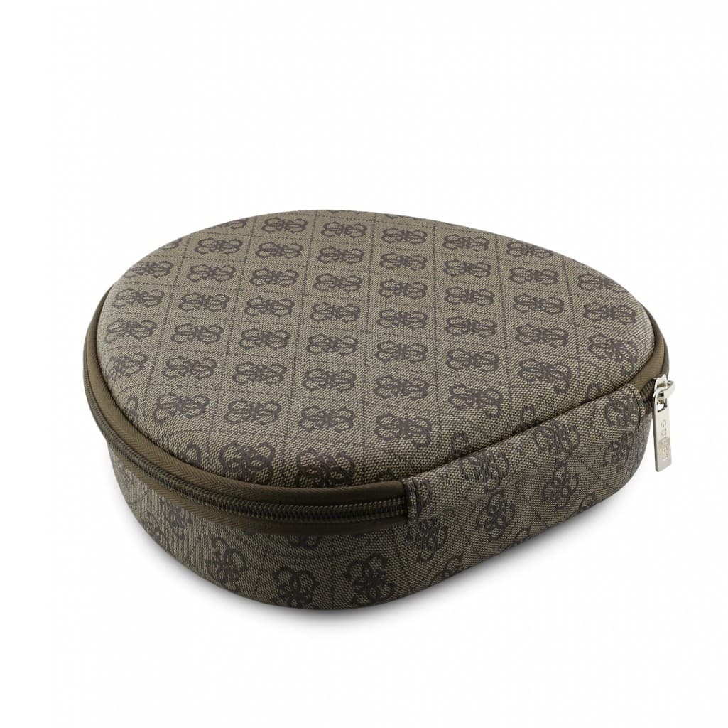 Bezdrátová Sluchátka Guess PU 4G Triangle Logo ENC Brown - náhled 4