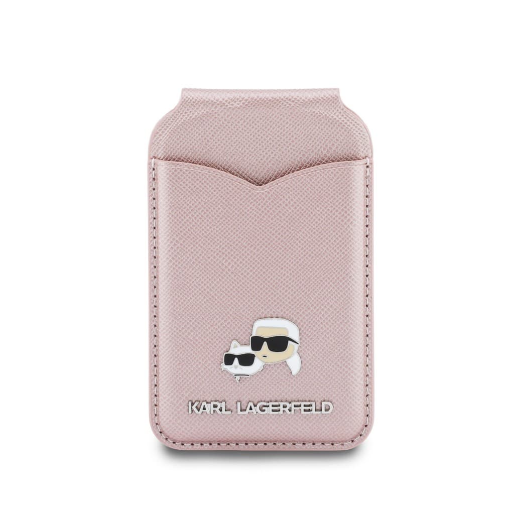 Peněženka se Stojanem Karl Lagerfeld Mirror MagSafe Cardslot Pink - náhled 4