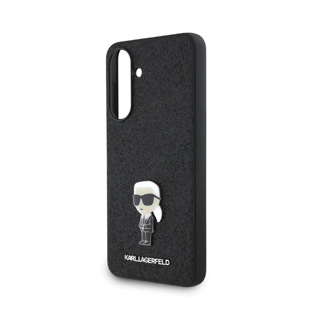 Zadní kryt Karl Lagerfeld Fixed Glitter Metal Ikonik pro Samsung Galaxy A56 Black - náhled 4