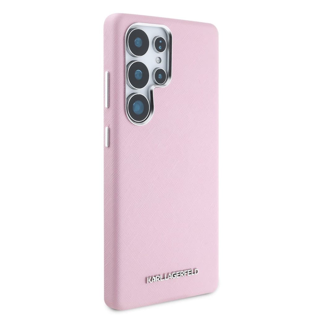 Zadní kryt Karl Lagerfeld PU Saffiano Metal Logo and Frame pro Samsung Galaxy S25 Ultra Pink - náhled 4