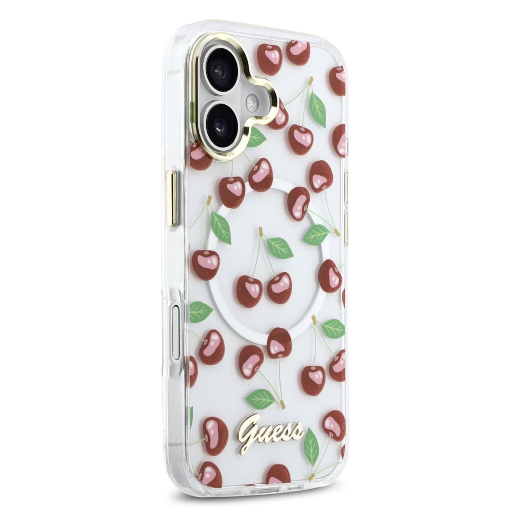 Zadní kryt Guess IML Glitter Cherry MagSafe pro iPhone 17 - náhled 4