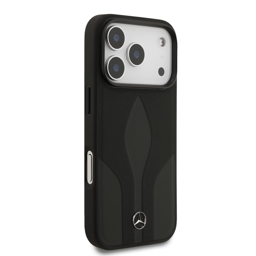 Zadní kryt Mercedes Leather The Move MagSafe pro iPhone 17 Pro Black - náhled 4