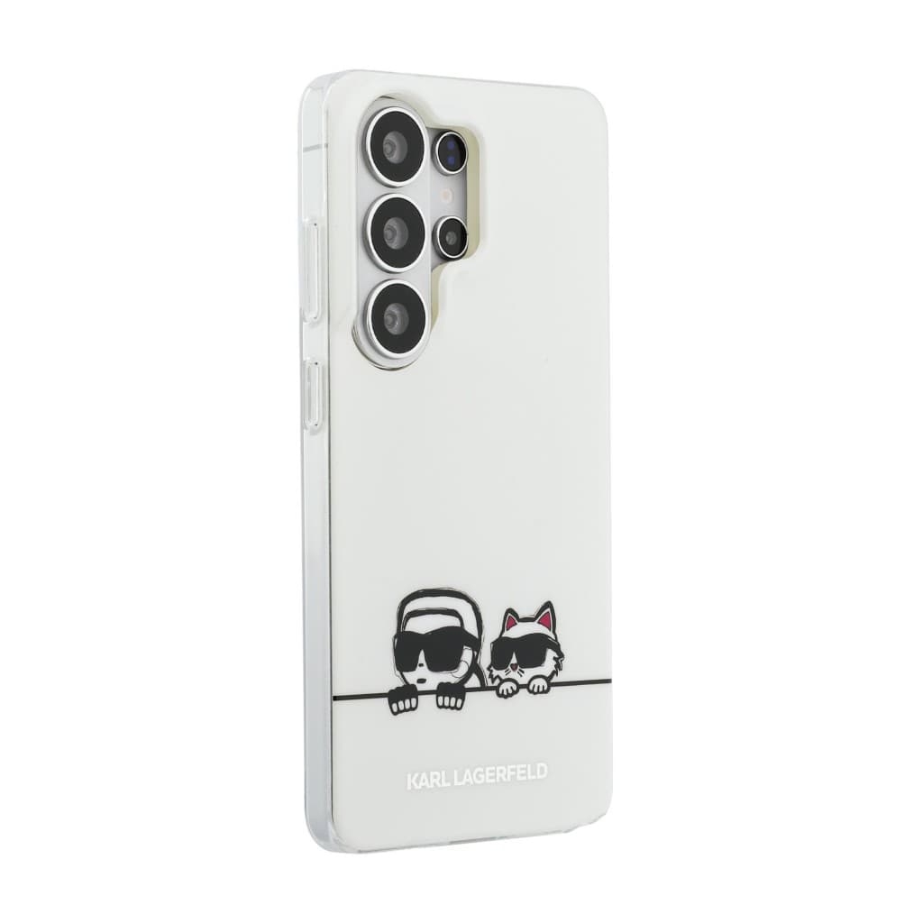 Zadní kryt Karl Lagerfeld IML K&amp;CH Peekaboo Logo Magnetic pro Samsung Galaxy S26 Ultra bílý - náhled 4