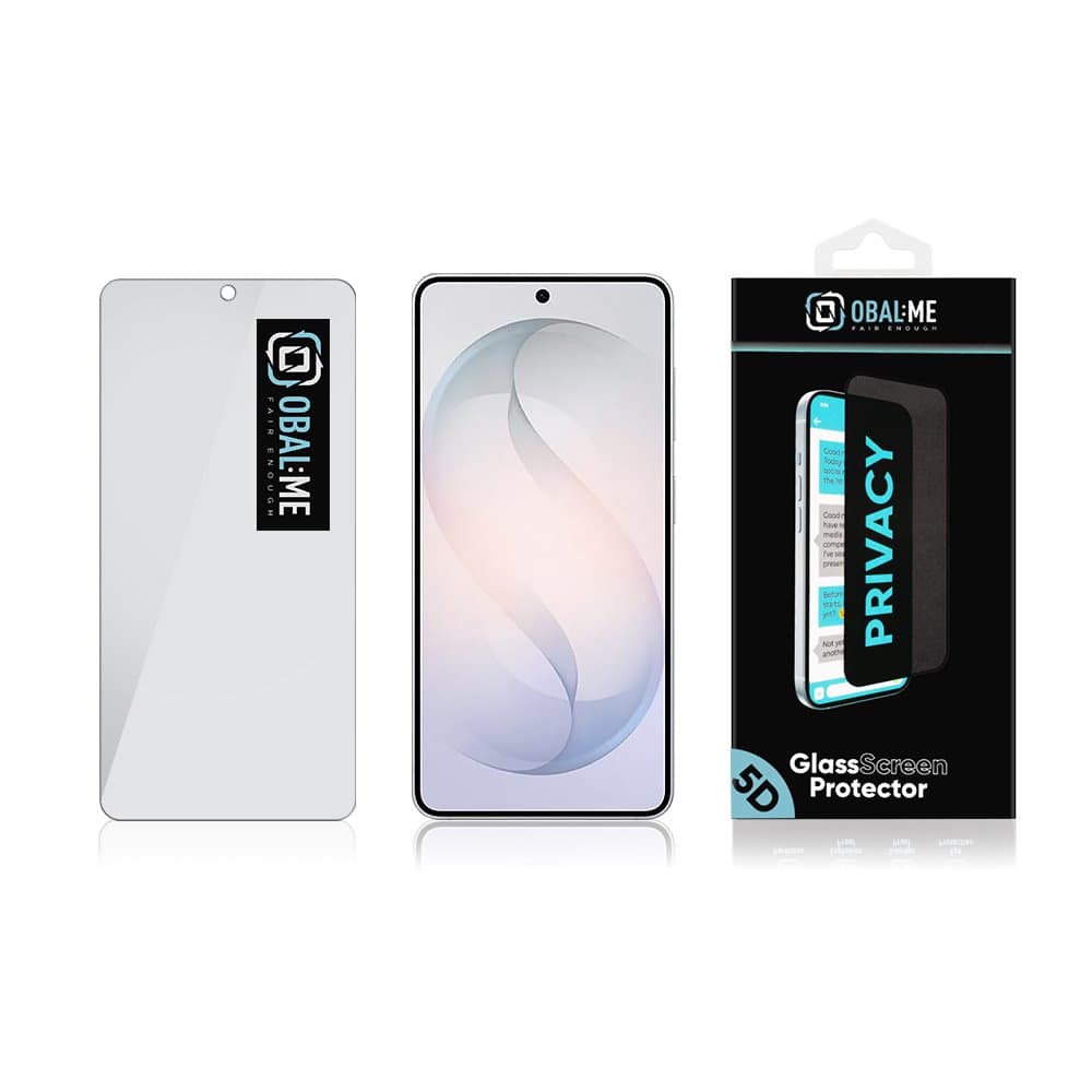 Tvrzené sklo OBAL:ME Privacy 5D pro Samsung Galaxy S26 černé - náhled 4