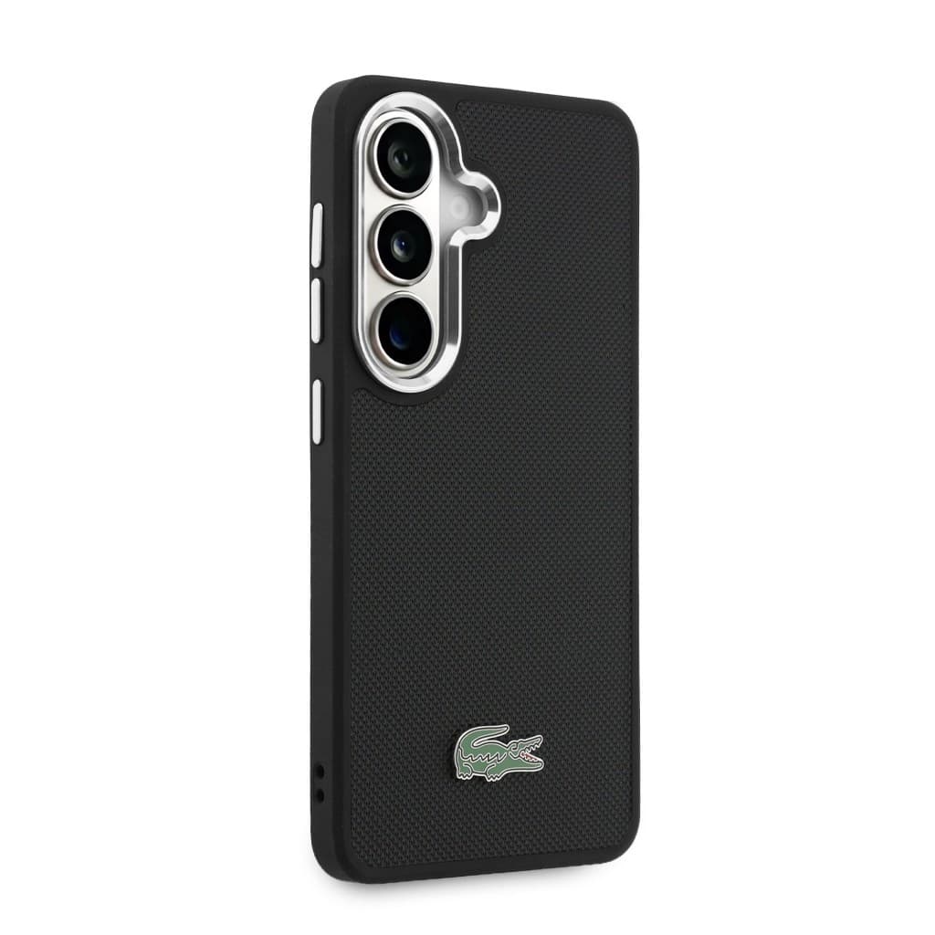 Zadní kryt Lacoste Petit Pique Metal Logo Magnetic pro Samsung Galaxy S26 černý - náhled 4