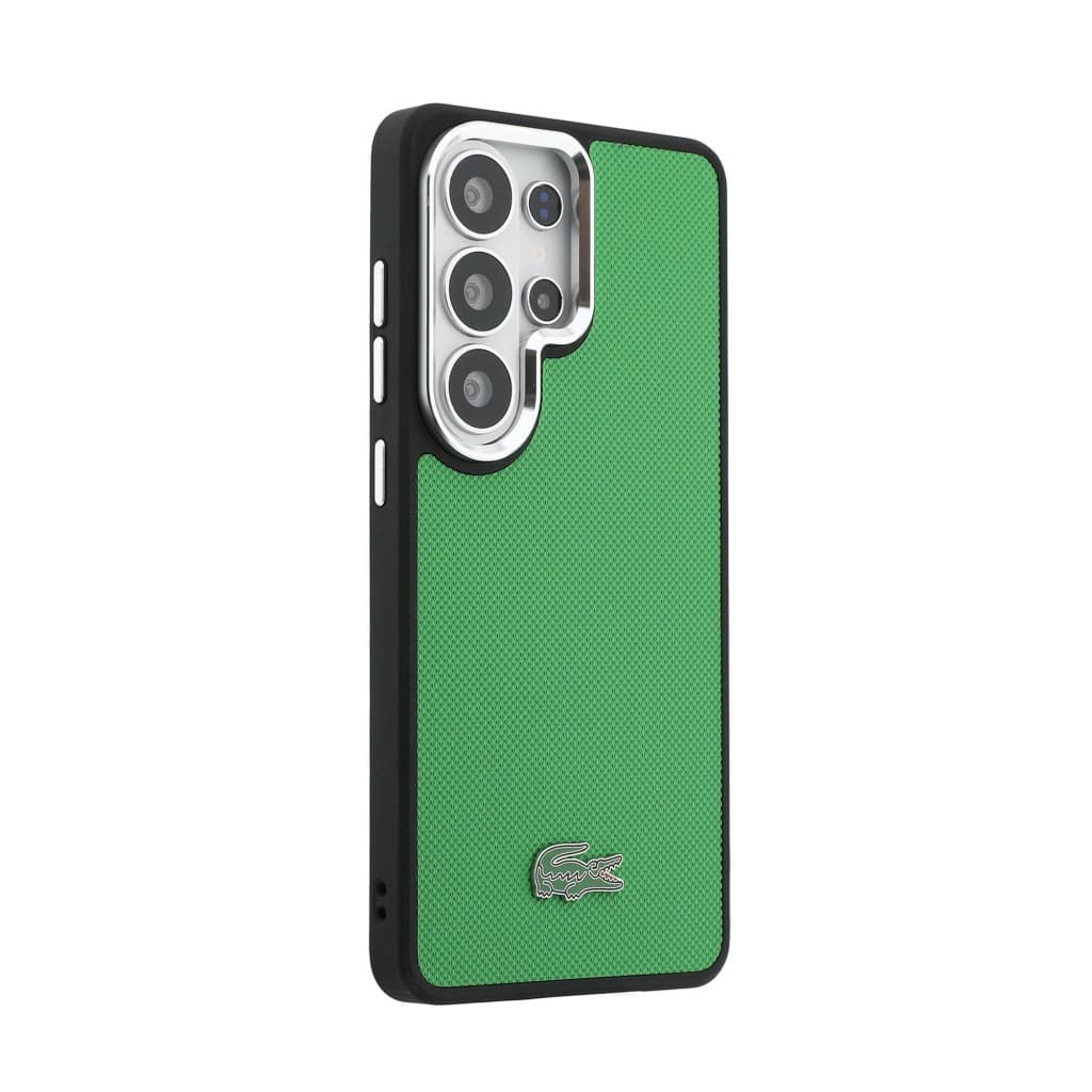 Zadní kryt Lacoste Petit Pique Metal Logo Magnetic pro Samsung Galaxy S26 Ultra Estragon zelený - náhled 4