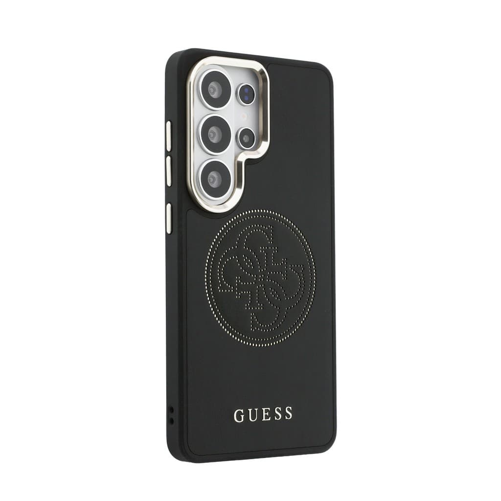 Zadní kryt Guess PU Perforated 4G Logo Magnetic pro Samsung Galaxy S26 Ultra černý - náhled 4