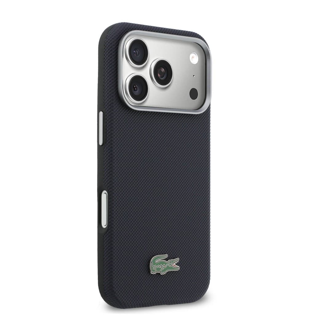 Zadní kryt Lacoste PVC Petit Pique Semi Wrap MagSafe pro iPhone 17 Pro Navy - náhled 4