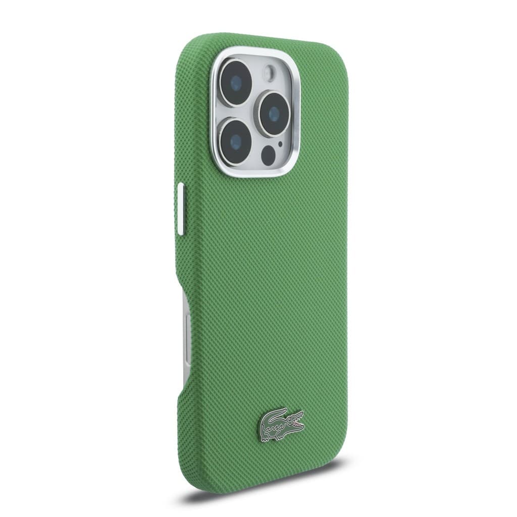 Zadní kryt Lacoste PVC Iconic Petit Pique Metal Logo MagSafe pro iPhone 16 Pro Max Estragon Green - náhled 4