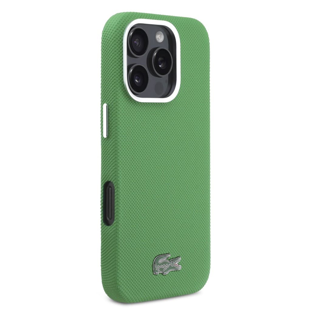 Zadní kryt Lacoste PVC Iconic Petit Pique Metal Logo MagSafe pro iPhone 16 Pro Estragon Green - náhled 4