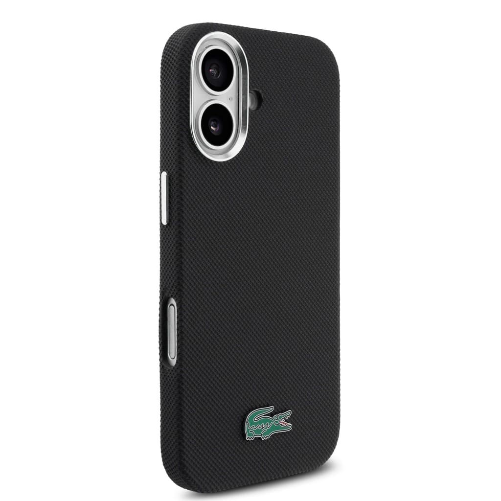 Zadní kryt Lacoste PVC Iconic Petit Pique Metal Logo MagSafe pro iPhone 16 černý - náhled 4