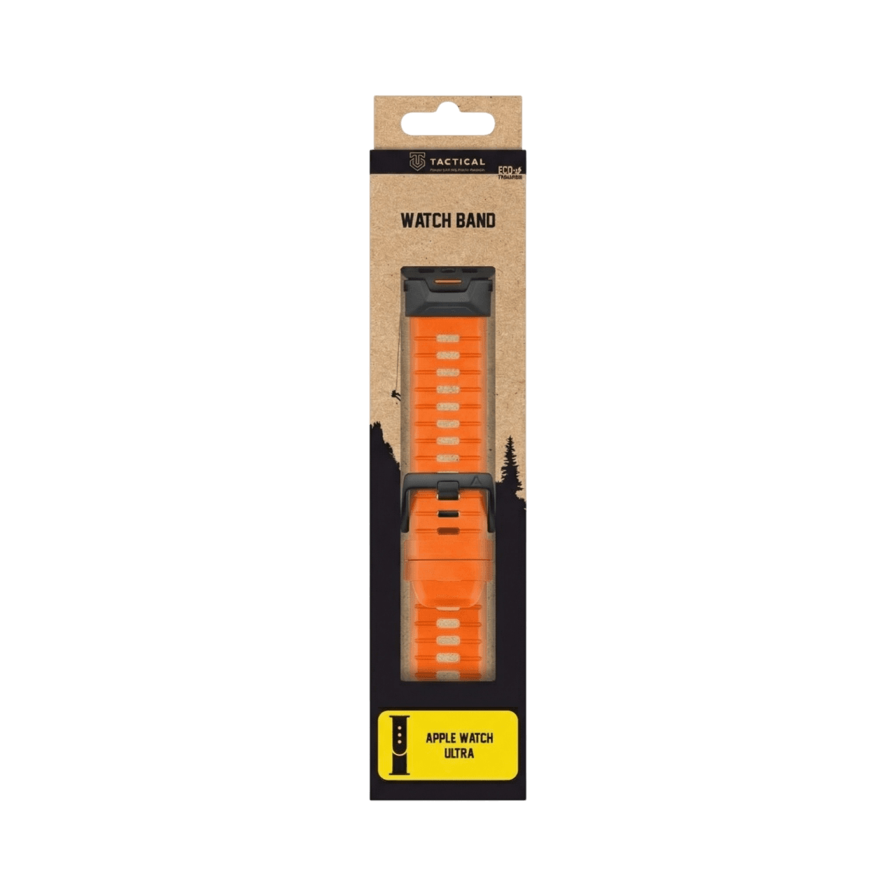 Řemínek Tactical Tough Band pro Apple Watch Ultra Safety Orange/Black - náhled 4