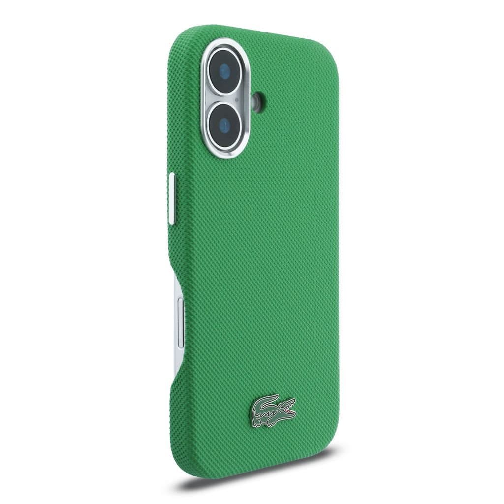 Zadní kryt Lacoste PVC Iconic Petit Pique Metal Logo MagSafe pro iPhone 16 Estragon Green - náhled 4