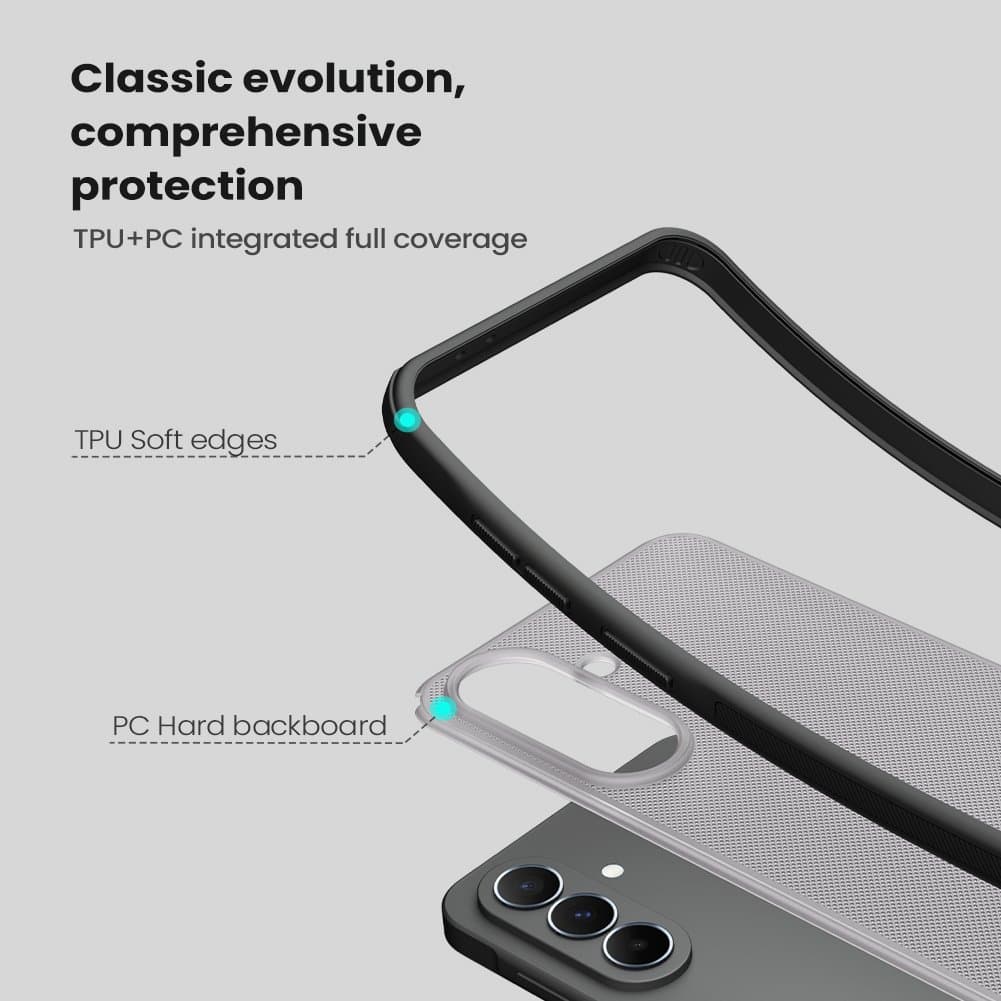 Zadní kryt Nillkin Super Frosted PRO pro Samsung Galaxy A37 průhledně černý - náhled 4