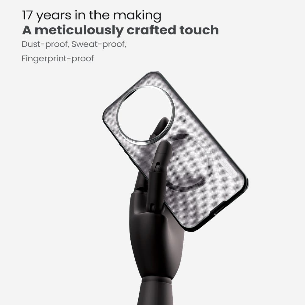 Zadní kryt Nillkin Super Frosted PRO Magnetic pro Xiaomi 17 Ultra průhledně černý - náhled 4