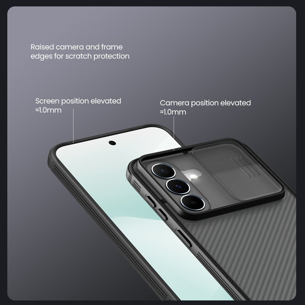 Zadní kryt Nillkin CamShield PRO pro Samsung Galaxy A37 průhledně černý - náhled 4