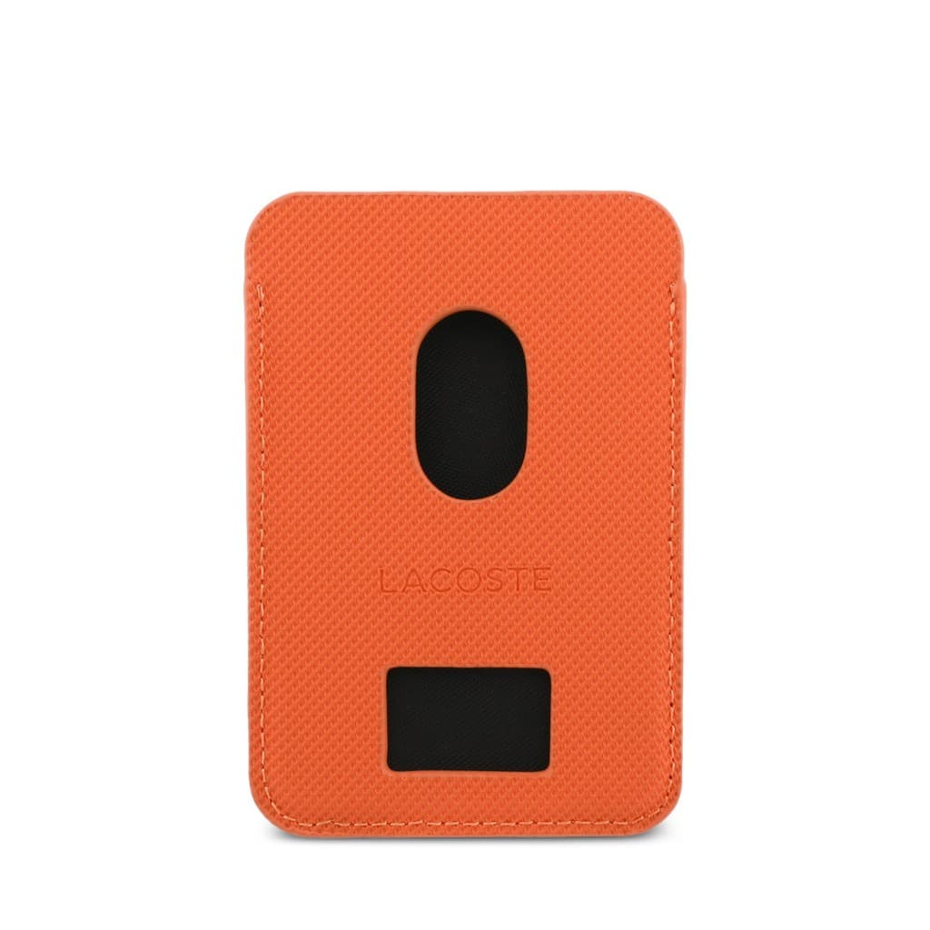 Peněženka Lacoste PU Iconic Petit Pique MagSafe oranžová - náhled 4