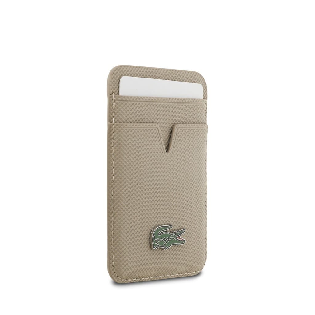 Peněženka Lacoste PU Iconic Petit Pique MagSafe šedohnědá - náhled 4