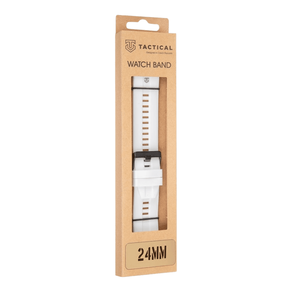 Silikonový řemínek Tactical Quick Release 24mm bílý - náhled 4