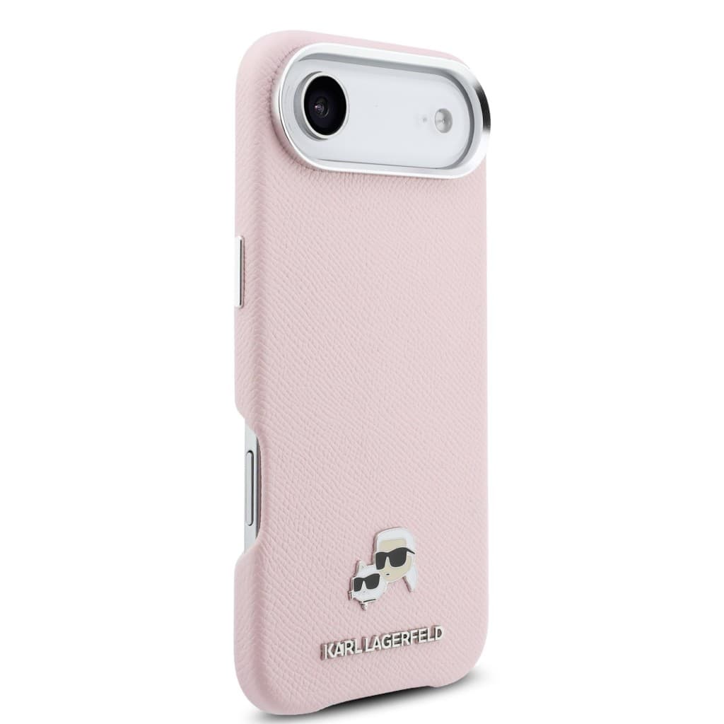 Zadní kryt Karl Lagerfeld PU Karl and Choupette Heads Pins MagSafe pro iPhone Air růžový - náhled 4