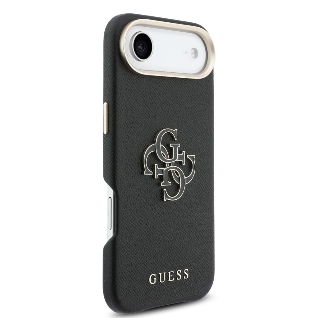 Zadní kryt Guess PU Resin Logo pro iPhone Air černý - náhled 4