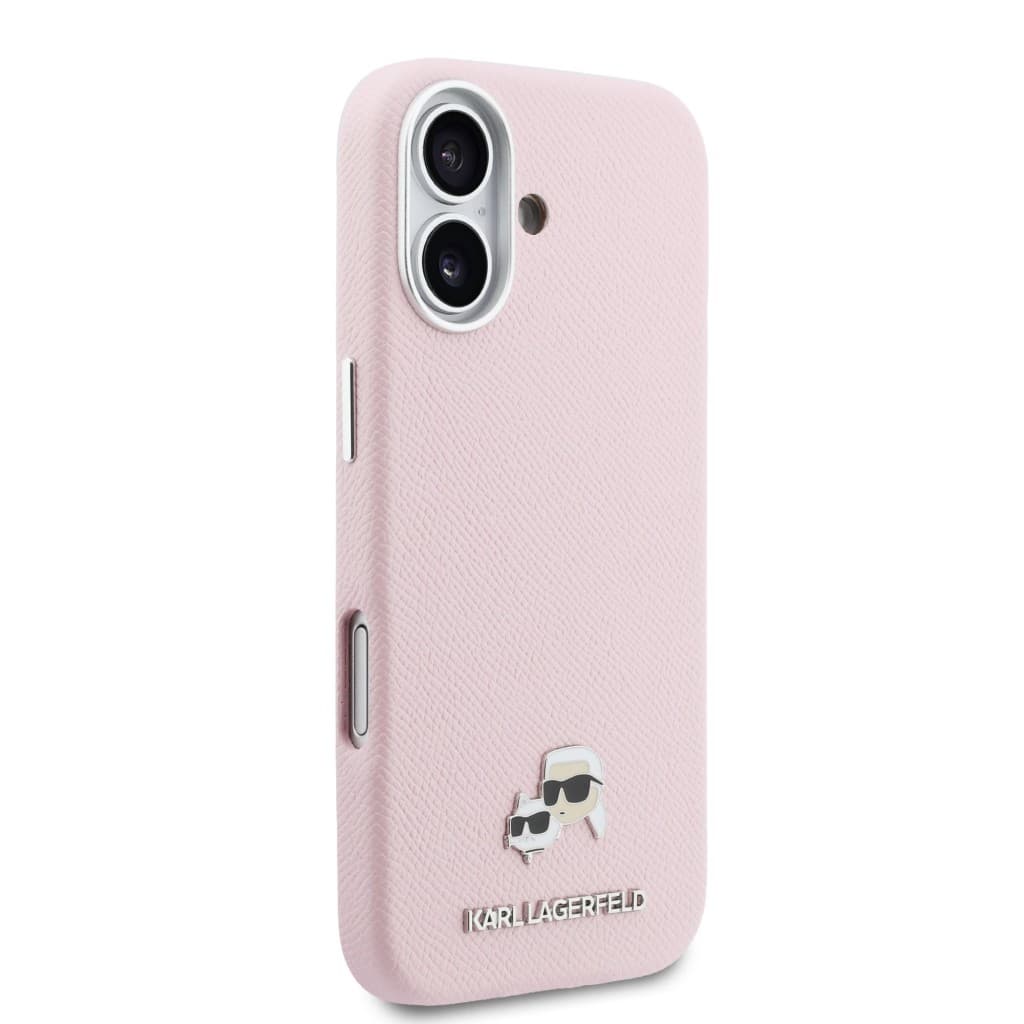 Zadní kryt Karl Lagerfeld PU Karl and Choupette Heads Pins MagSafe pro iPhone 17 růžový - náhled 4