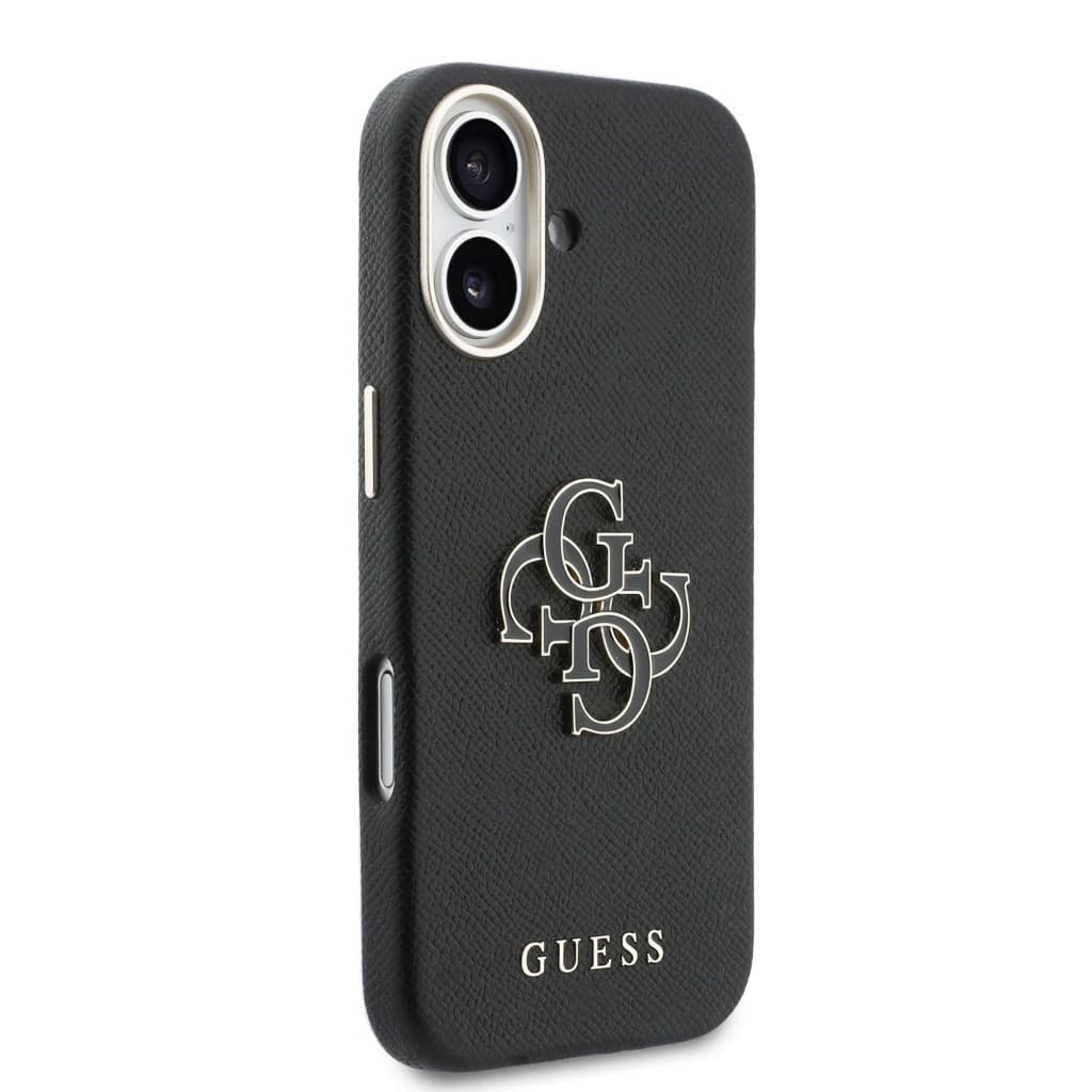Zadní kryt Guess PU Resin Logo pro iPhone 17 černý - náhled 4