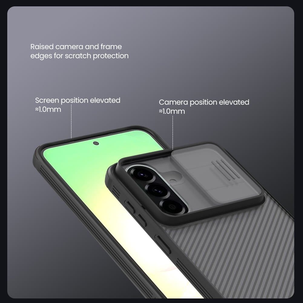 Kryt zadní Nillkin CamShield PRO pro Samsung Galaxy A57 průhledně černý - náhled 4