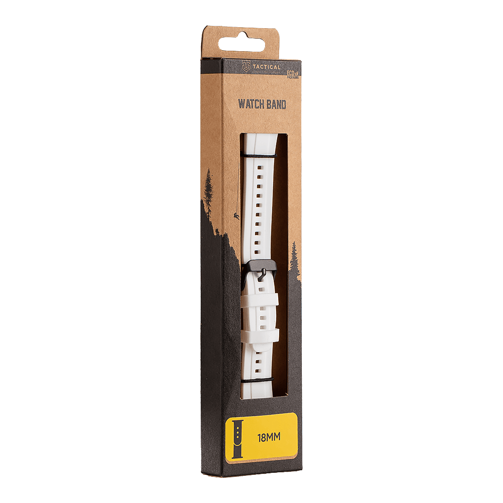 Řemínek Tactical Quick Release silikonový 18mm bílý - náhled 4