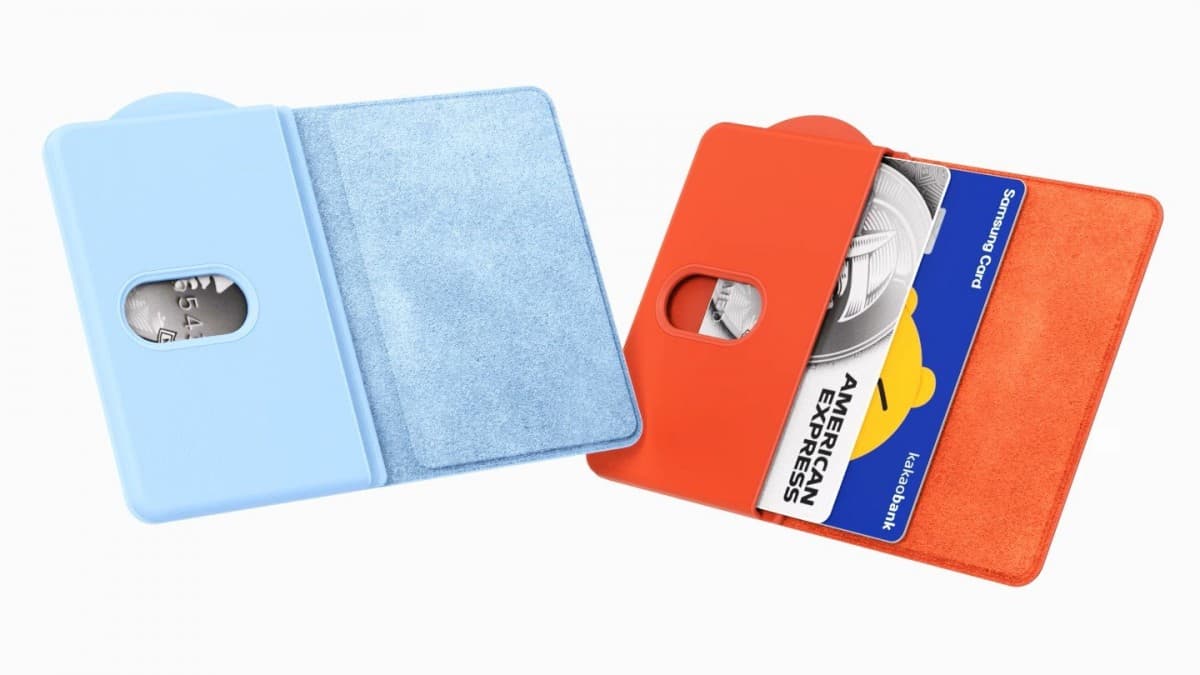 Pouzdro magnetické Samsung Card Wallet ledově modré - náhled 4