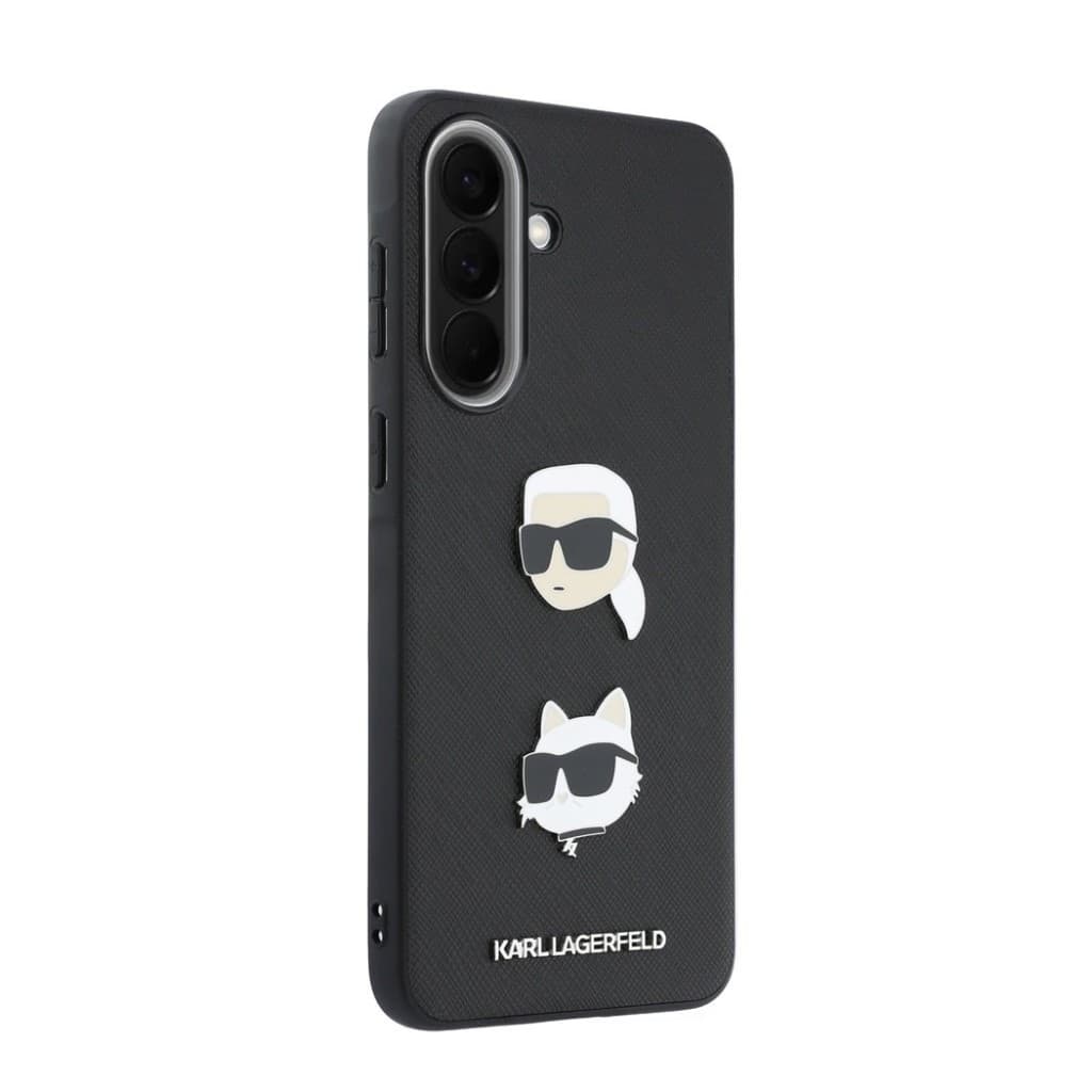Kryt Karl Lagerfeld Liquid Silicone Metal Karl and Choupette pro Samsung Galaxy A57 černý - náhled 4