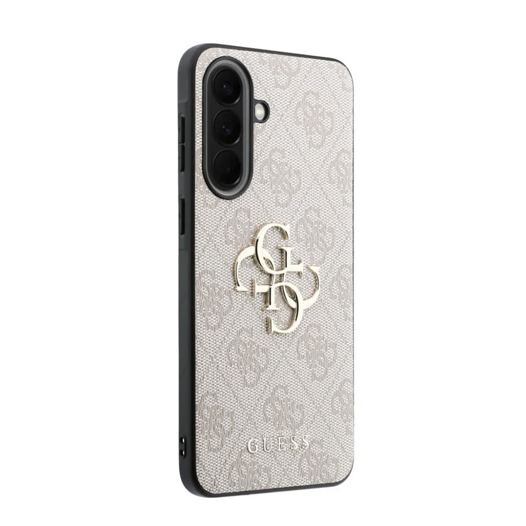 Kryt Guess PU 4G Metal Logo pro Samsung Galaxy A57 růžový - náhled 4