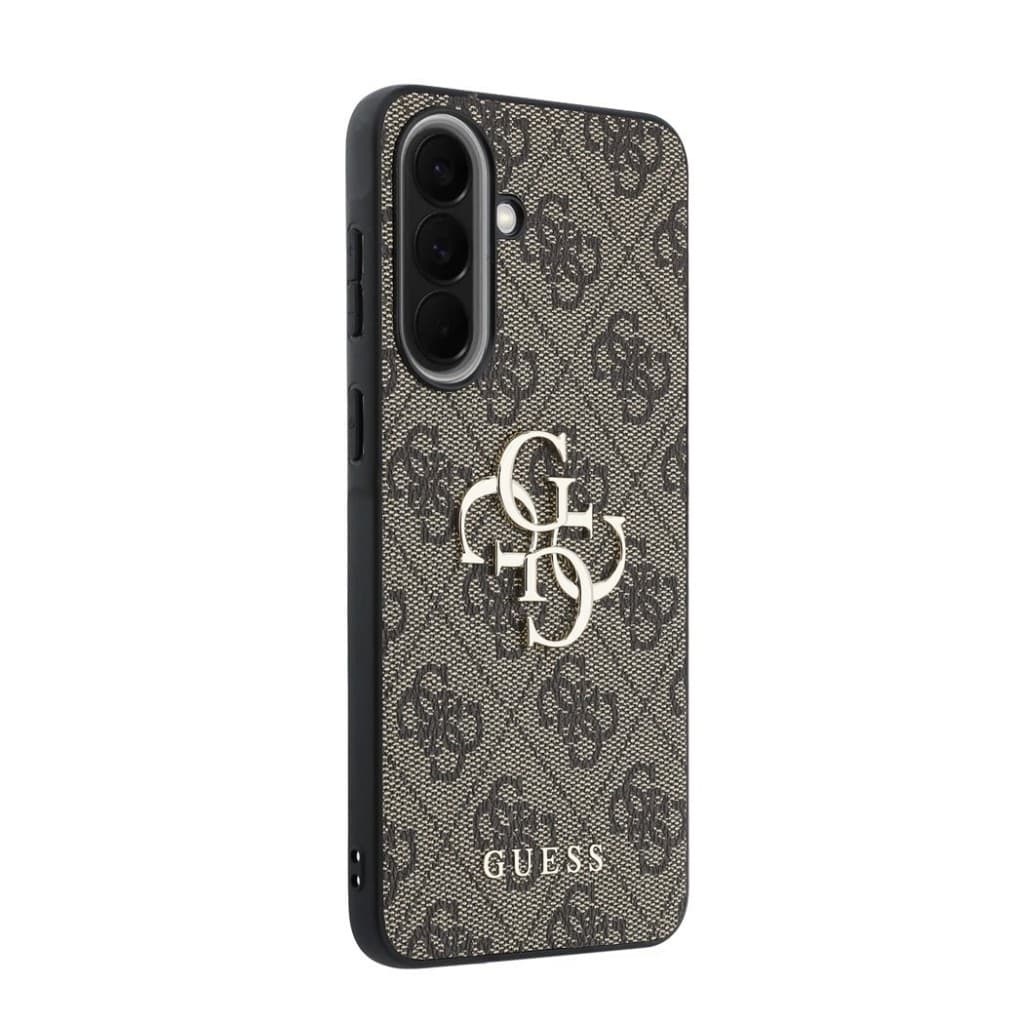 Kryt Guess PU 4G Metal Logo pro Samsung Galaxy A57 hnědý - náhled 4