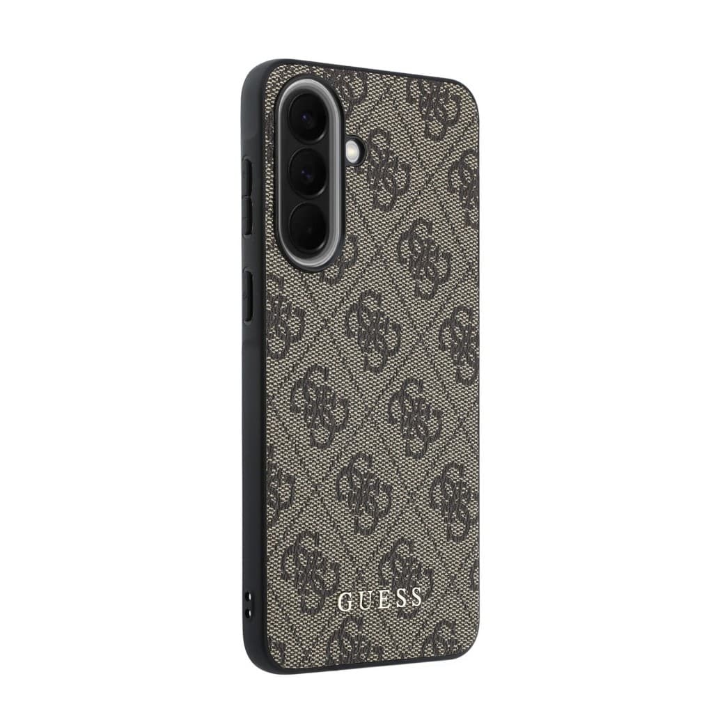 Kryt Guess PU 4G Metal Classic Logo pro Samsung Galaxy A57 hnědý - náhled 4