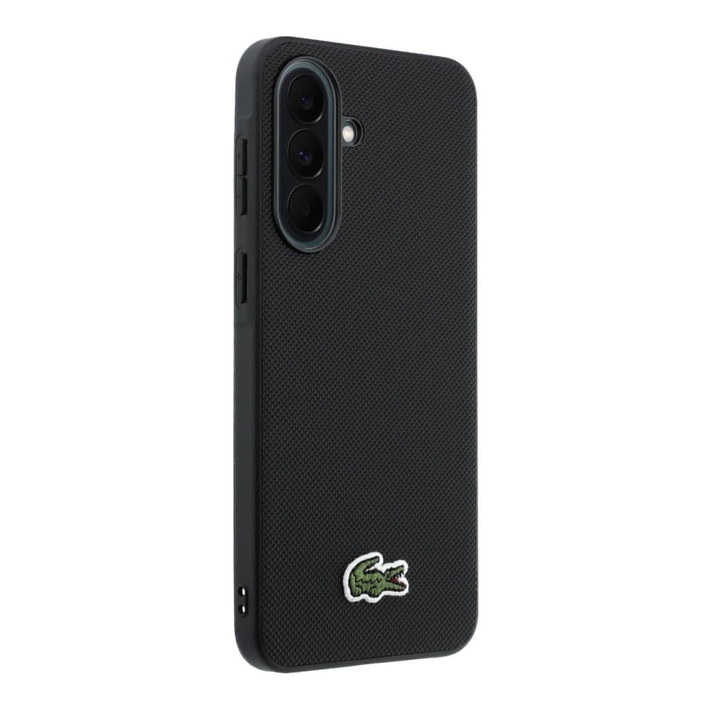 Kryt Lacoste Iconic Petit Pique Woven Logo MagSafe pro Samsung Galaxy A37 černý - náhled 4